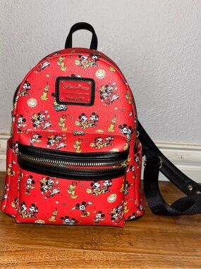 Disney Mickey & Minnie Railroad Loungefly Backpack